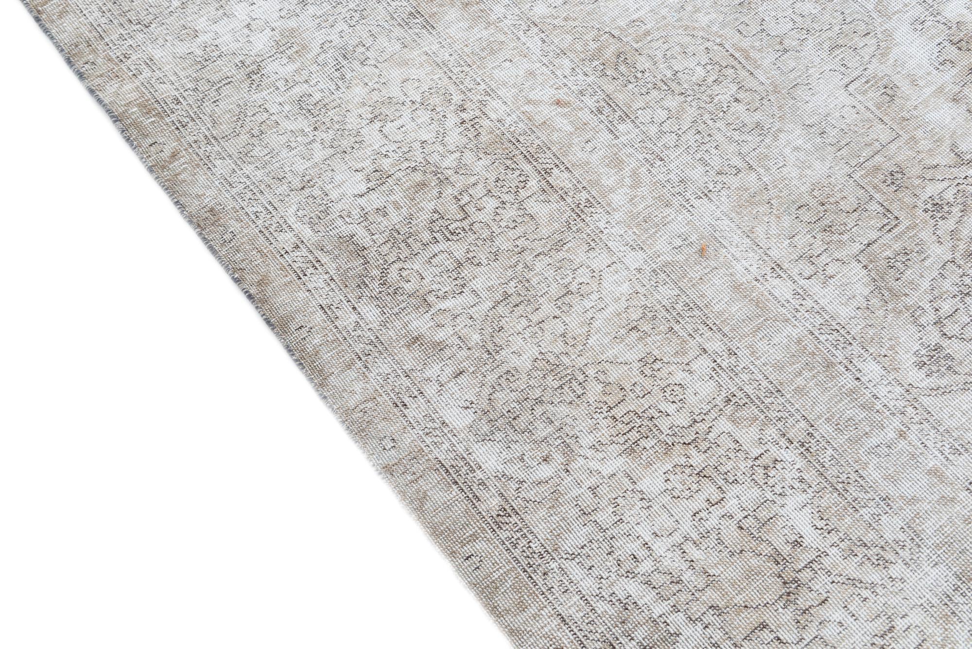 9' 6 x 12' 6 Hand Knotted Ultra Vintage Persian Wool Rug