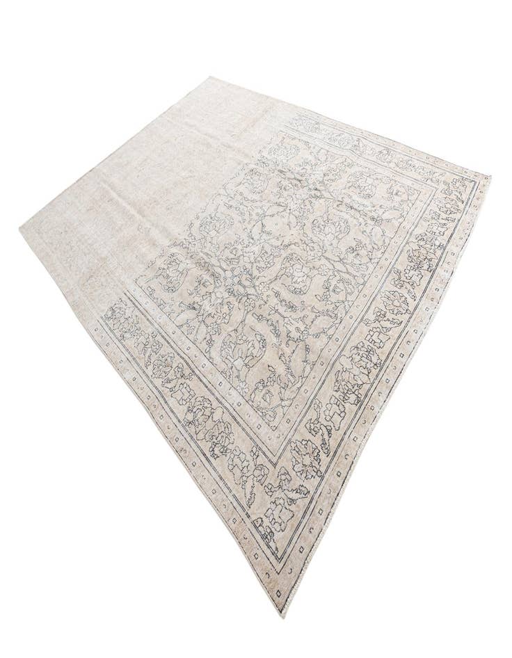 Detail image of 9' 6 x 12' 5  Hand Knotted Ultra Vintage Persian Wool Rug