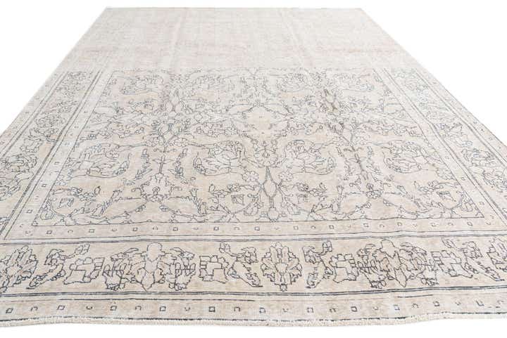 9' 6 x 12' 5 Hand Knotted Ultra Vintage Persian Wool Rug