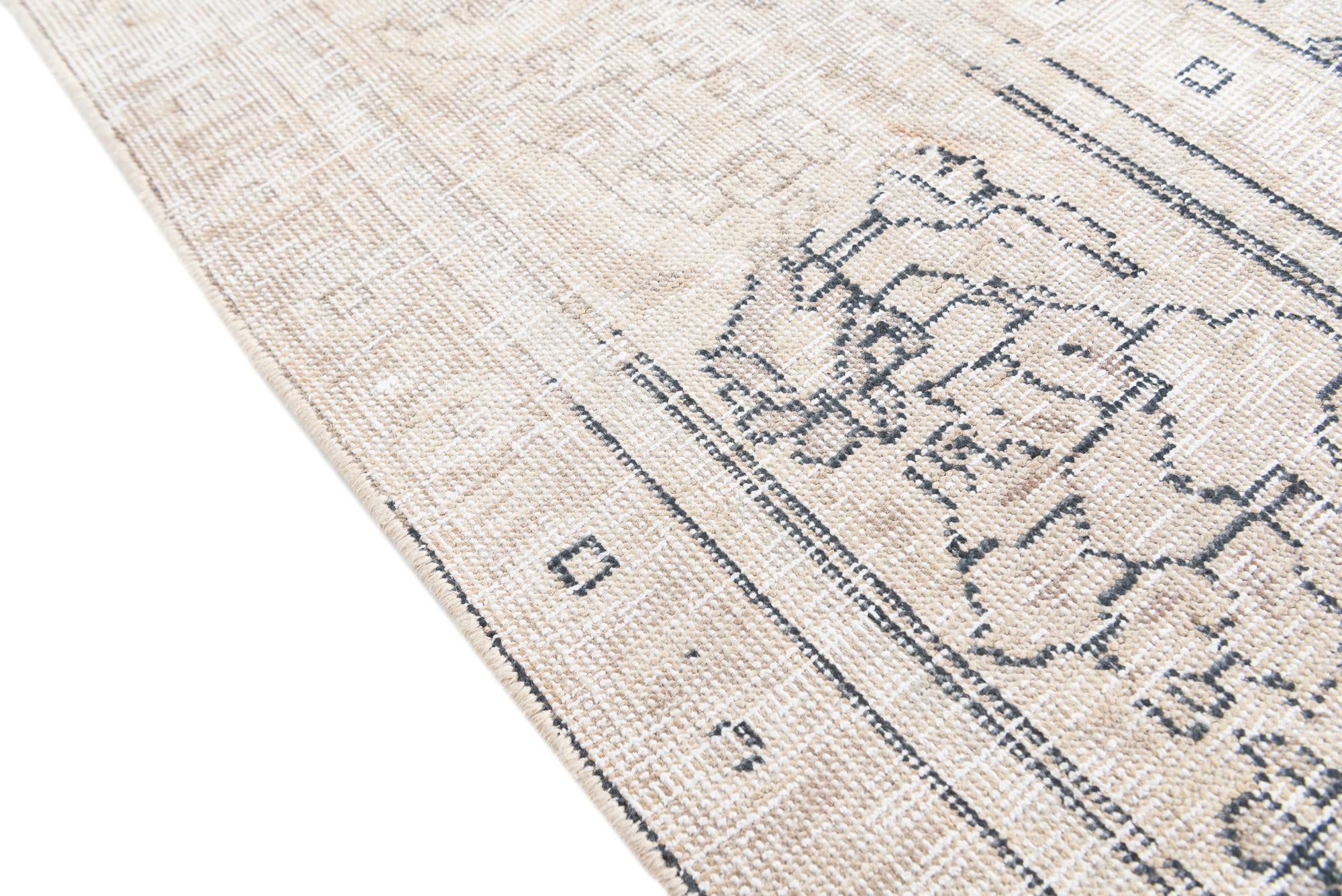 9' 6 x 12' 5 Hand Knotted Ultra Vintage Persian Wool Rug