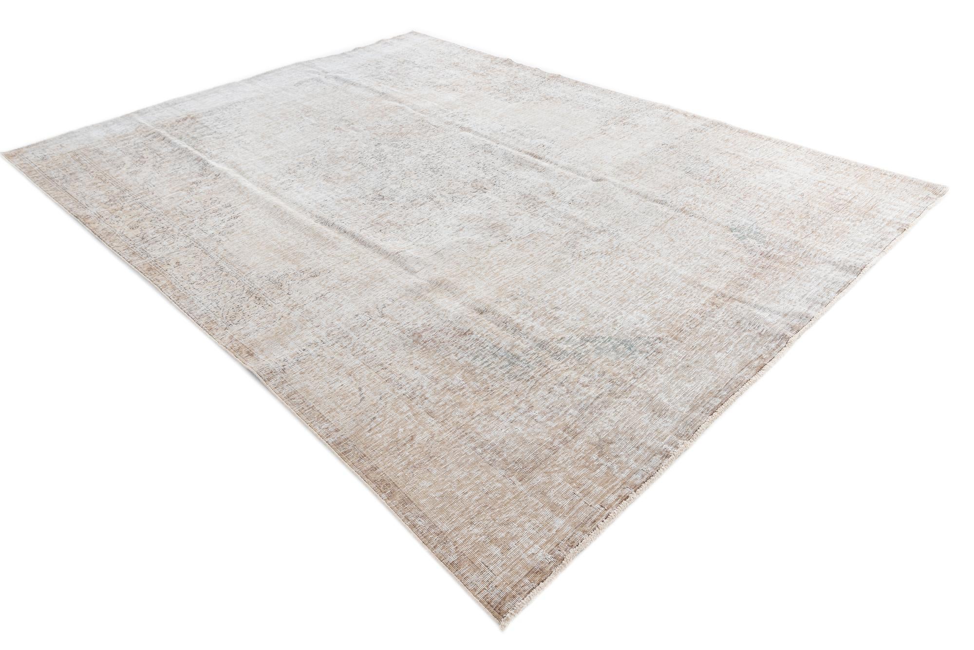 9' 2 x 12' 4 Hand Knotted Ultra Vintage Persian Wool Rug