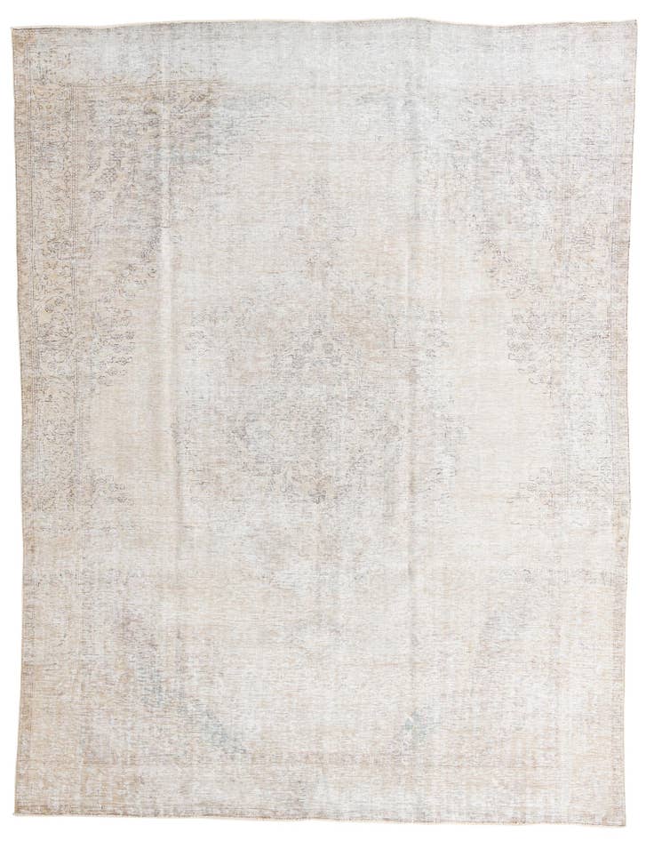Detail image of 9' 2 x 12' 4 Hand Knotted Ultra Vintage Persian Wool Rug