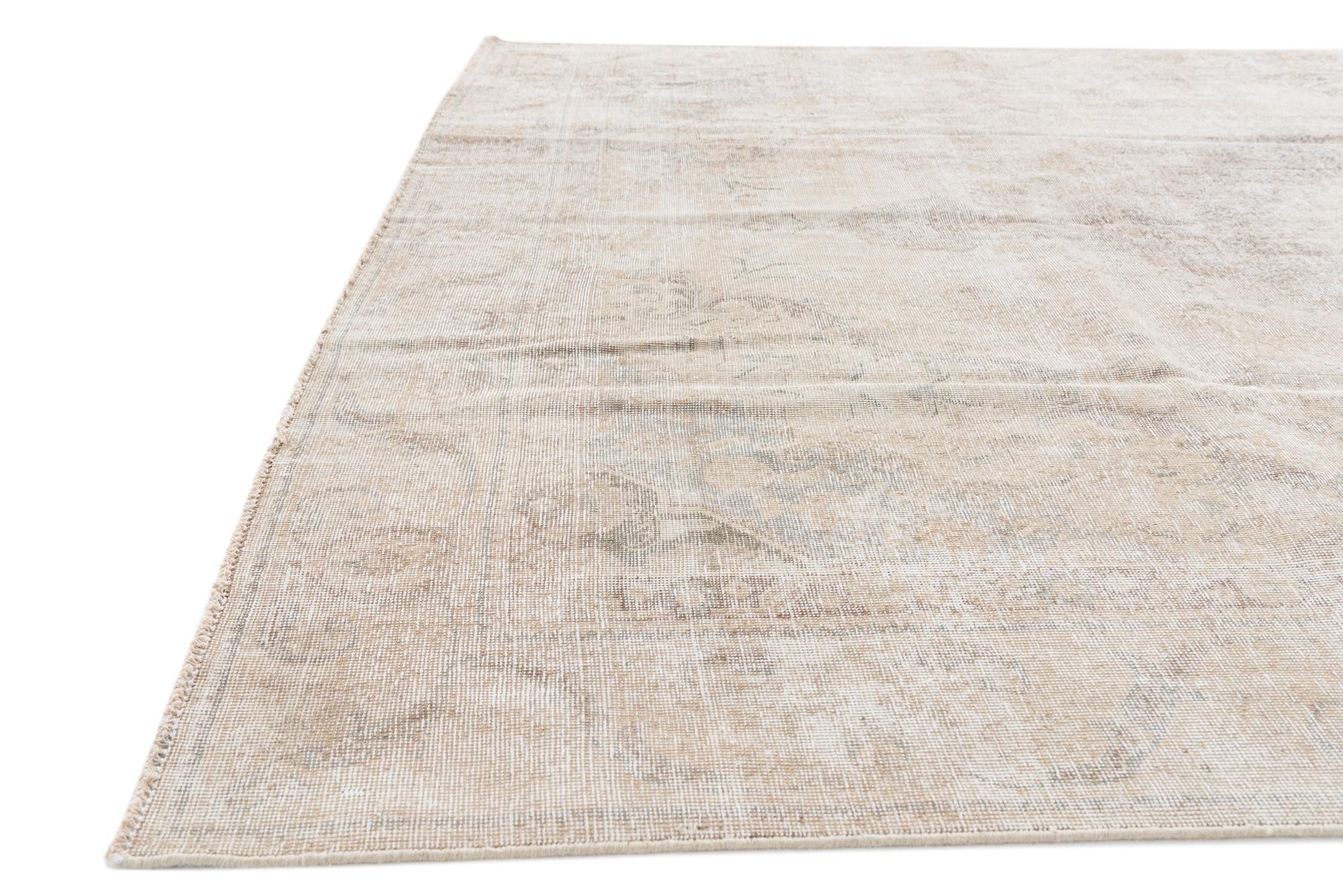 8' 10 x 11' 8 Hand Knotted Ultra Vintage Persian Wool Rug