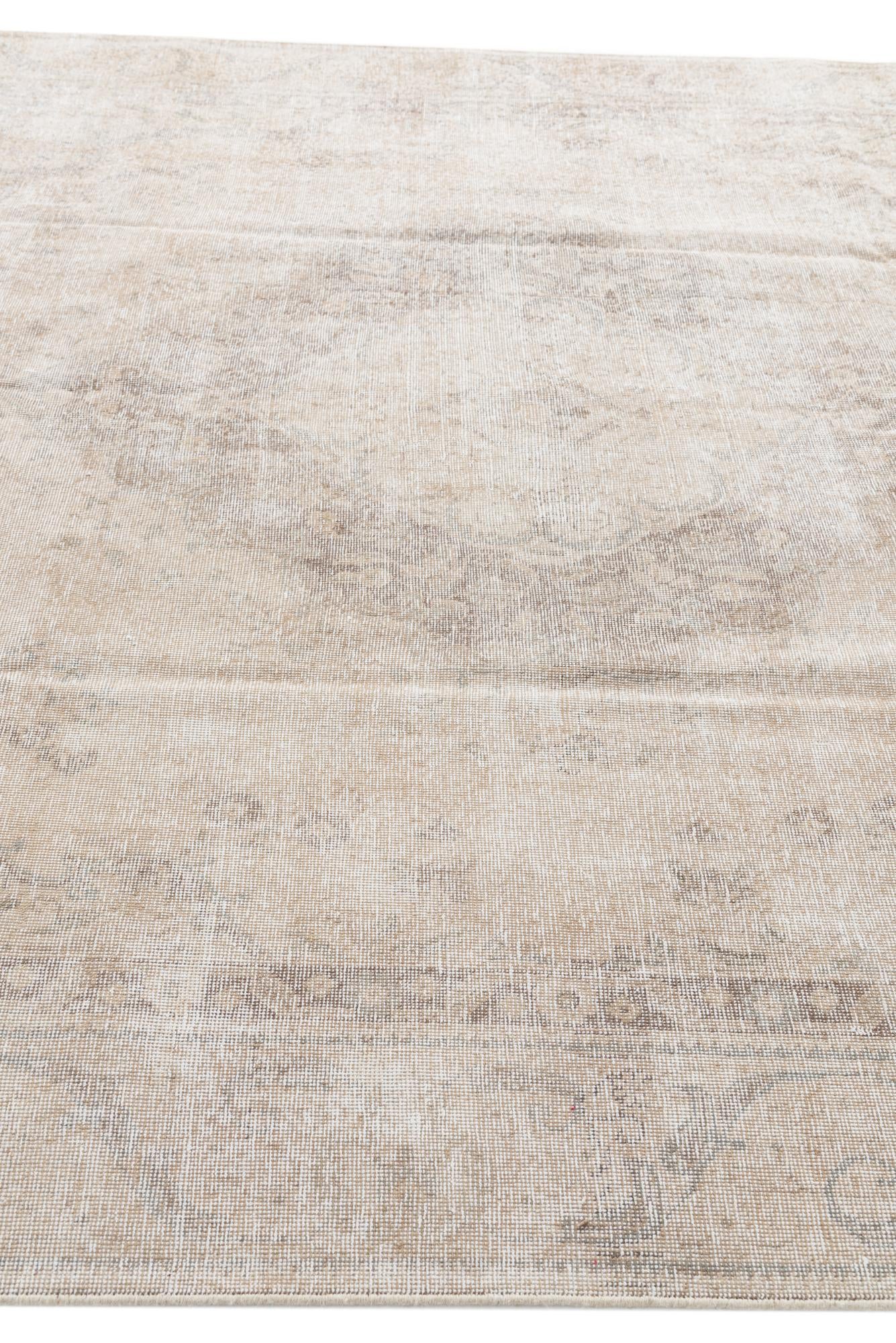 8' 10 x 11' 8 Hand Knotted Ultra Vintage Persian Wool Rug
