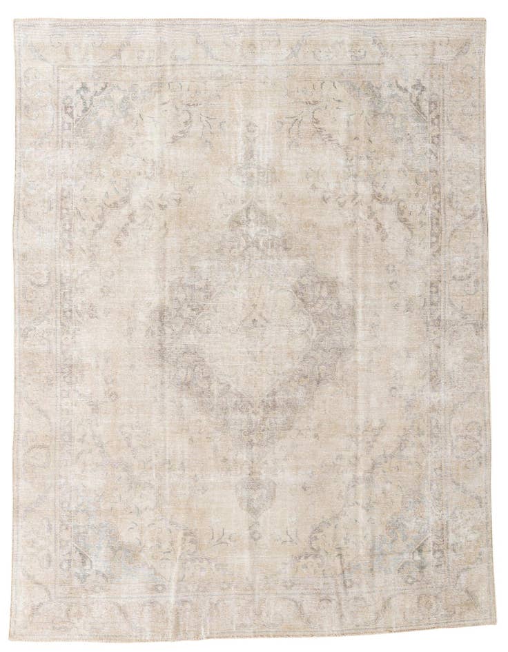 Detail image of 8' 10 x 11' 8 Hand Knotted Ultra Vintage Persian Wool Rug