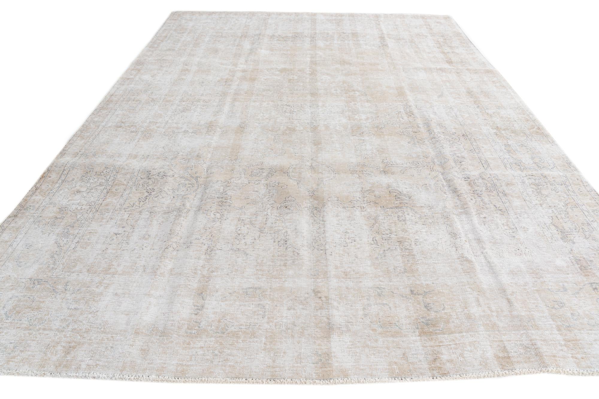 8' 1 x 11' 5 Hand Knotted Ultra Vintage Persian Wool Rug