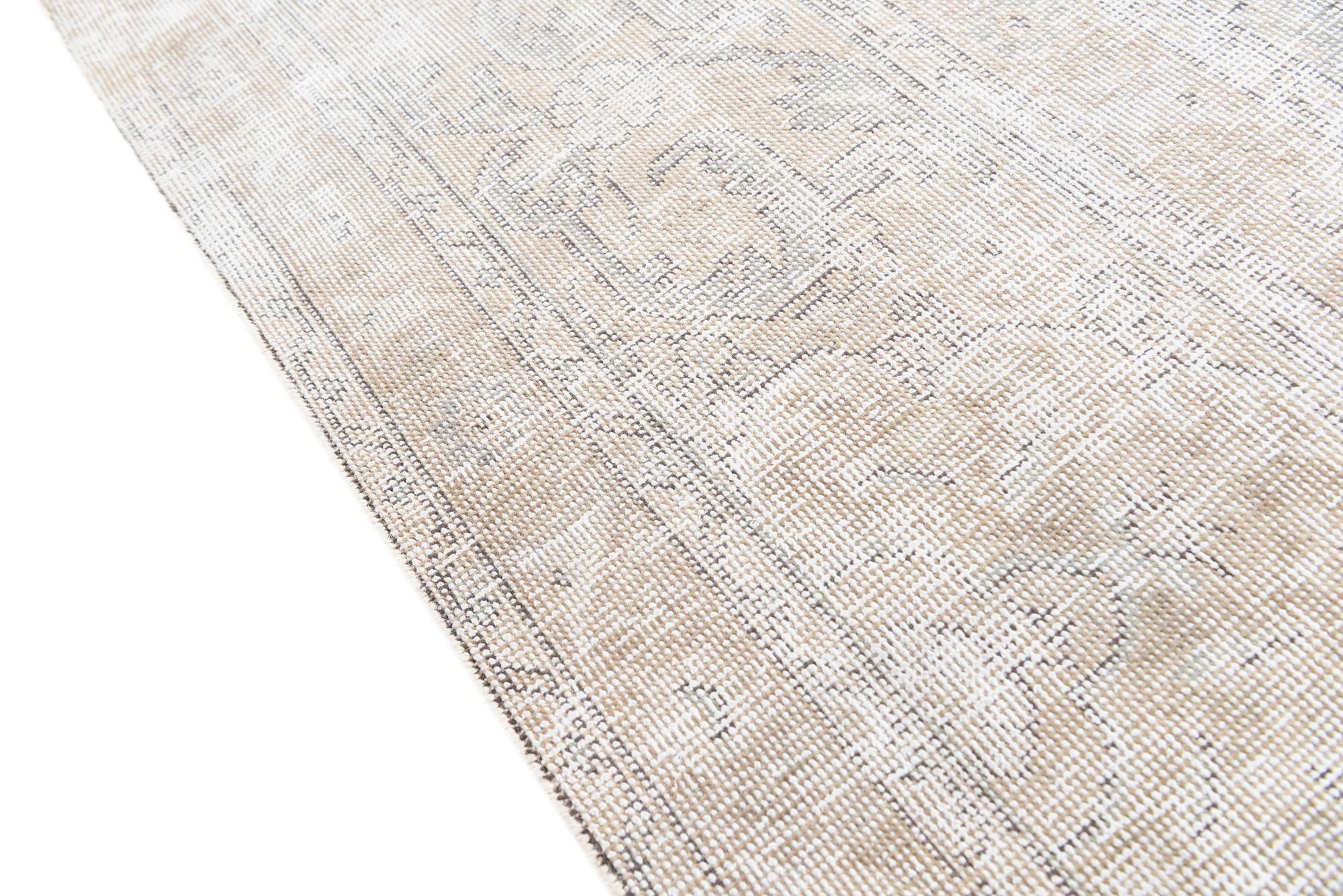 8' 1 x 11' 5 Hand Knotted Ultra Vintage Persian Wool Rug