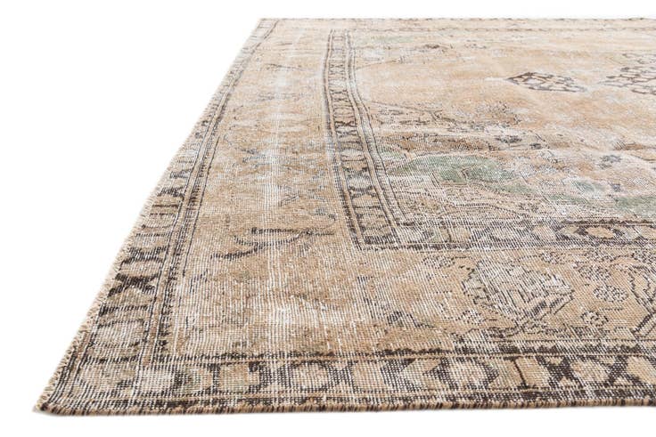 Detail image of 9' 3 x 11' 8 Hand Knotted Ultra Vintage Persian Wool Rug