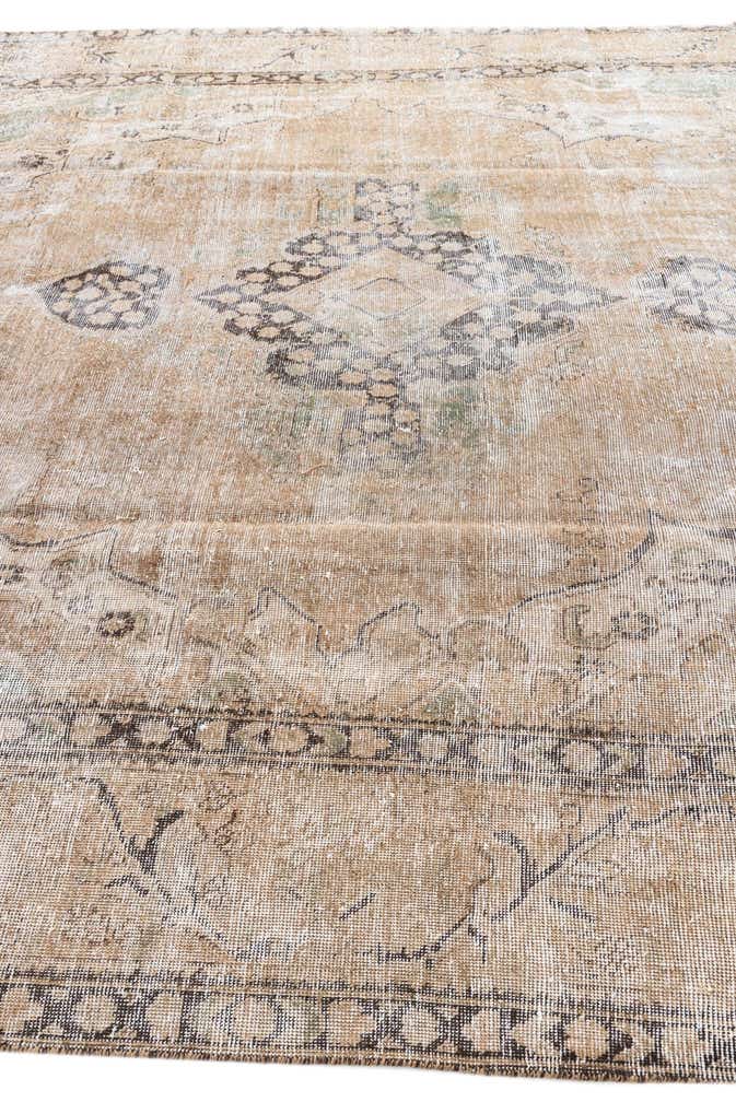 9' 3 x 11' 8 Hand Knotted Ultra Vintage Persian Wool Rug