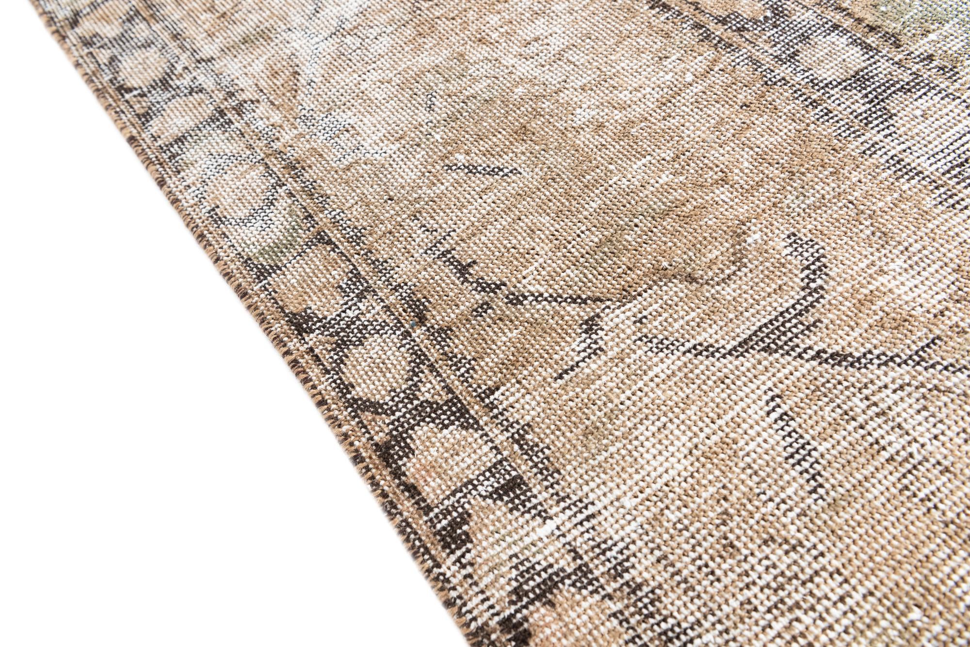 9' 3 x 11' 8 Hand Knotted Ultra Vintage Persian Wool Rug