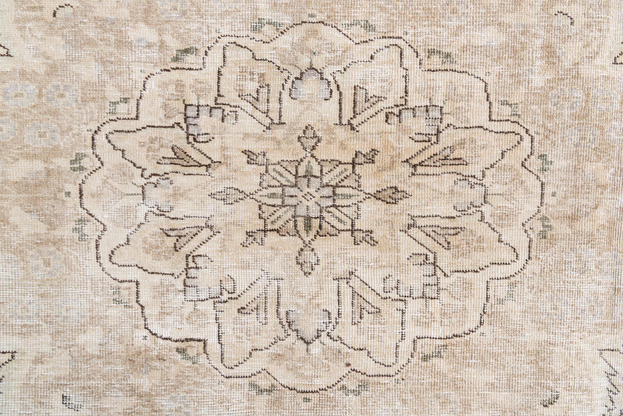 7' 10 x 11' Hand Knotted Ultra Vintage Persian Wool Rug