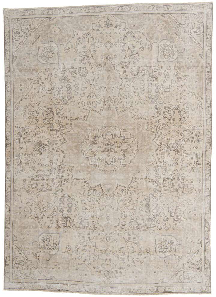 240cm x 335cm Handgeknoopt Ultra Vintage Perzisch Wol Vloerkleed