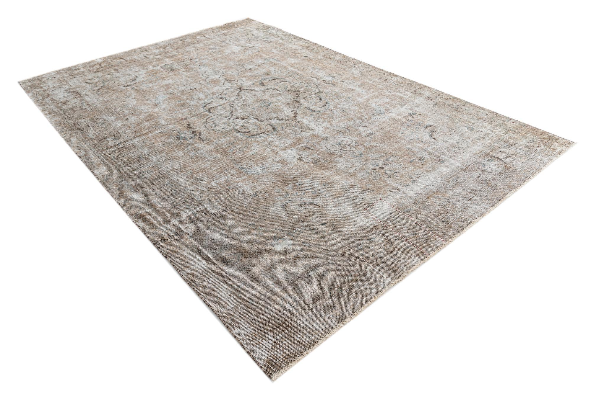 7' 7 x 10' 7 Hand Knotted Ultra Vintage Persian Wool Rug