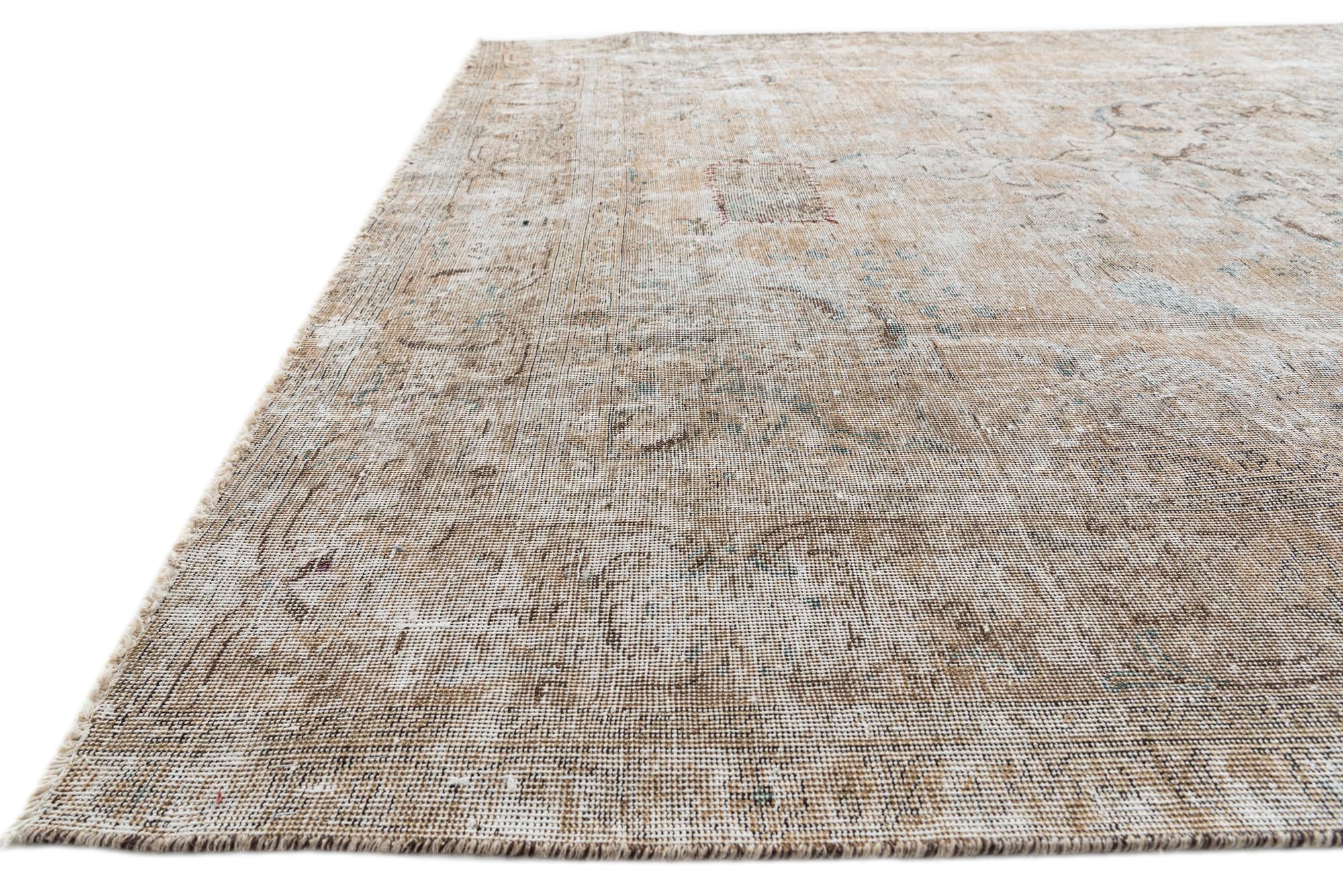 7' 7 x 10' 7 Hand Knotted Ultra Vintage Persian Wool Rug