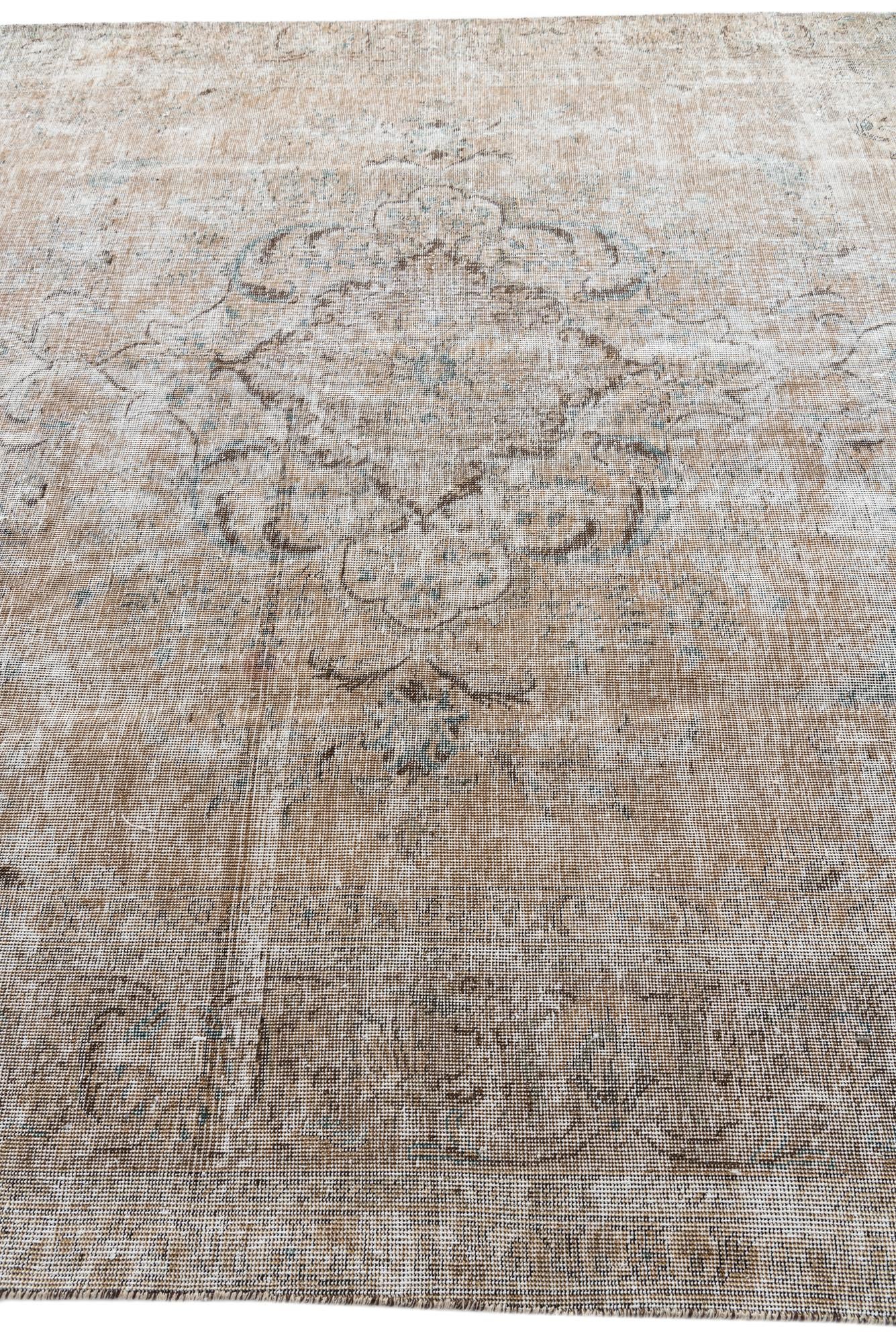 7' 7 x 10' 7 Hand Knotted Ultra Vintage Persian Wool Rug