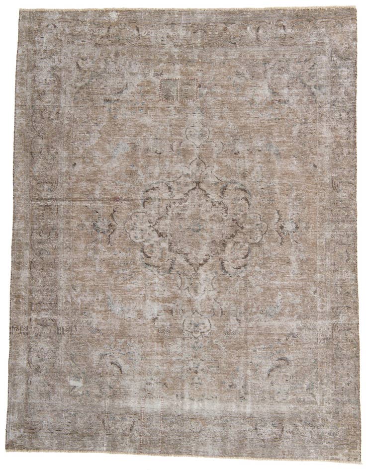 Detail image of 7' 7 x 10' 7 Hand Knotted Ultra Vintage Persian Wool Rug