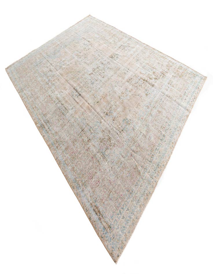 Detail image of 9' 9 x 12' 10  Hand Knotted Ultra Vintage Persian Wool Rug