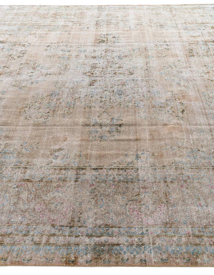 Detail image of 9' 9 x 12' 10  Hand Knotted Ultra Vintage Persian Wool Rug