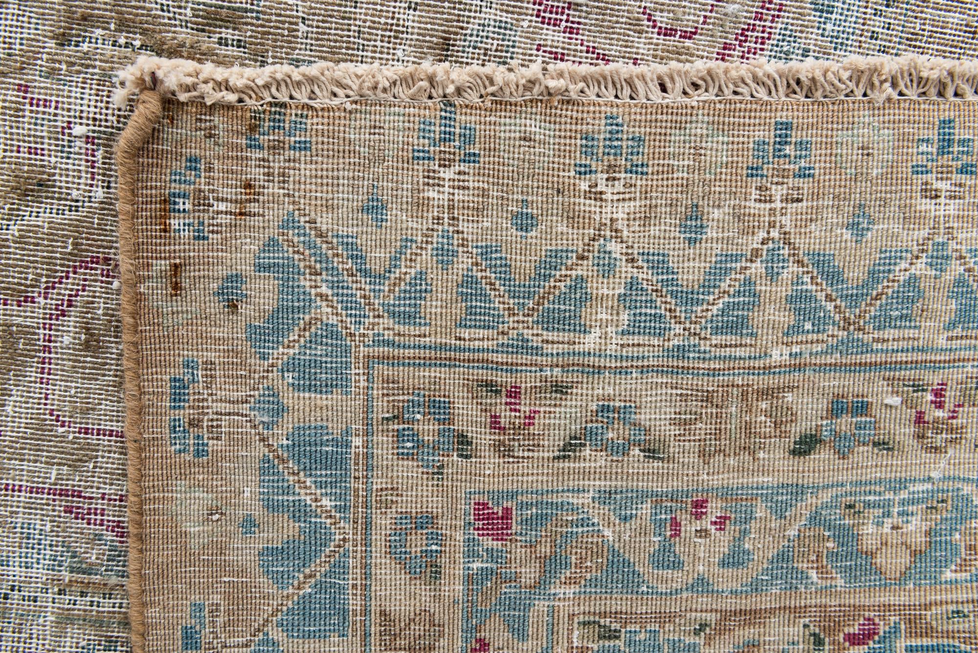 9' 9 x 12' 10 Hand Knotted Ultra Vintage Persian Wool Rug