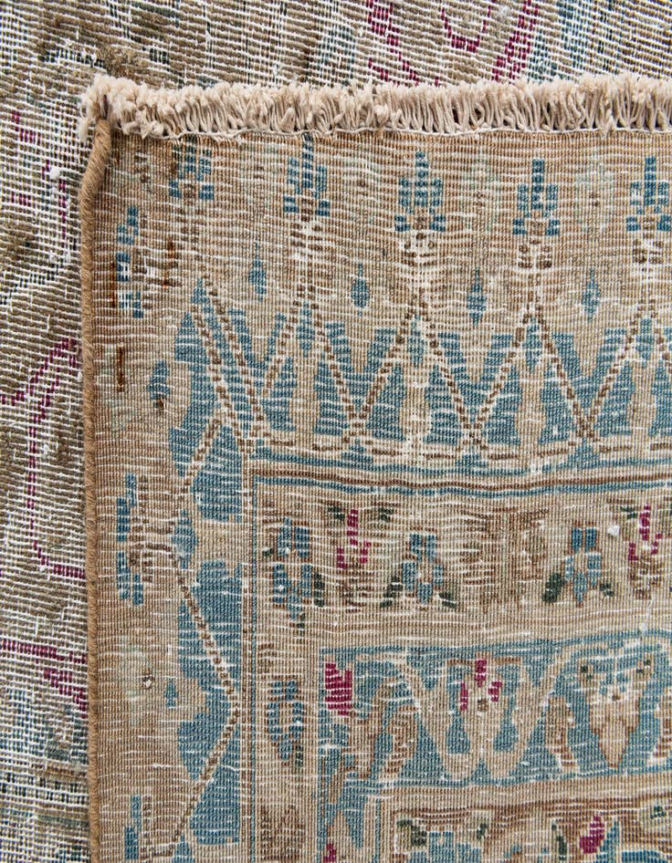Detail image of 9' 9 x 12' 10  Hand Knotted Ultra Vintage Persian Wool Rug