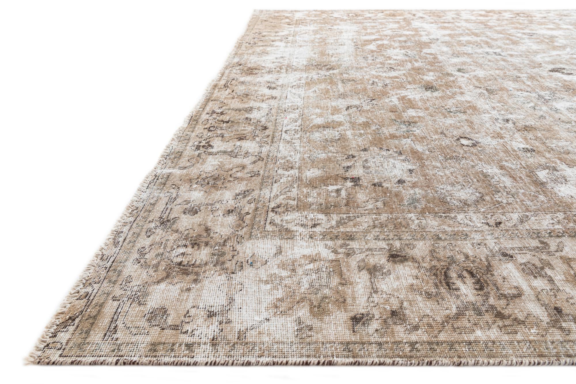 9' 4 x 11' 8 Hand Knotted Ultra Vintage Persian Wool Rug