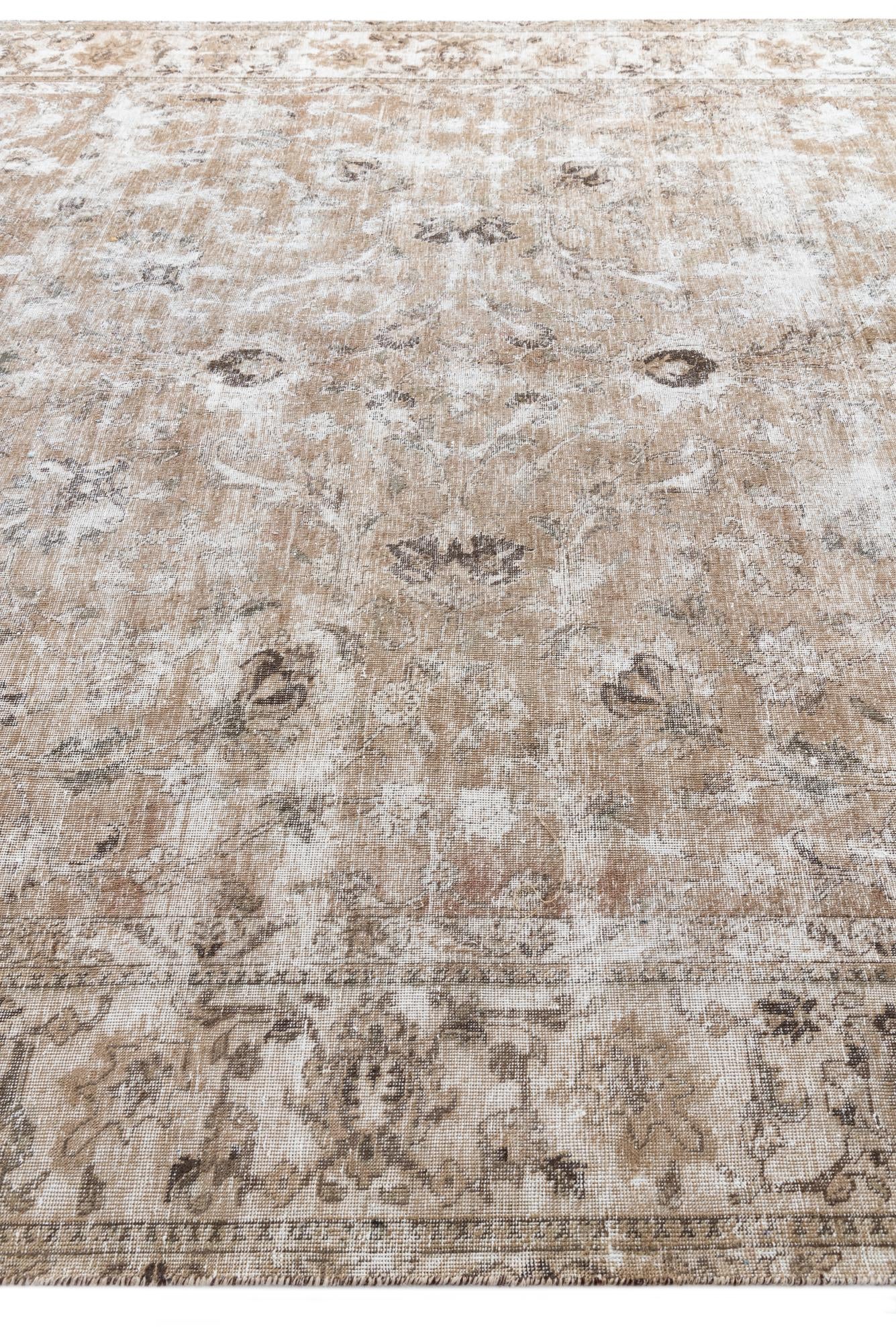 9' 4 x 11' 8 Hand Knotted Ultra Vintage Persian Wool Rug