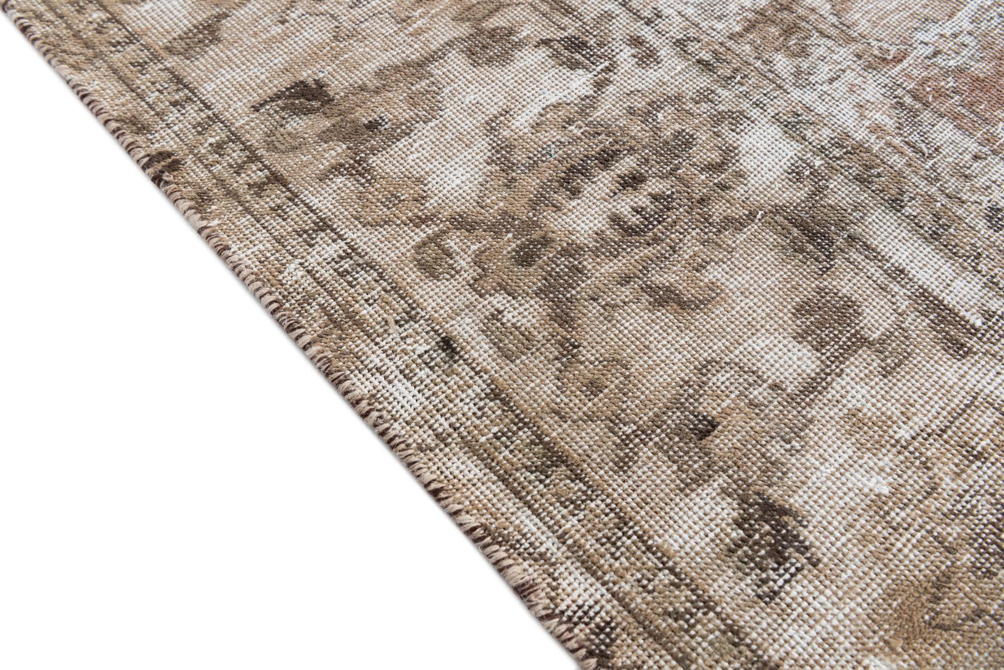 9' 4 x 11' 8 Hand Knotted Ultra Vintage Persian Wool Rug