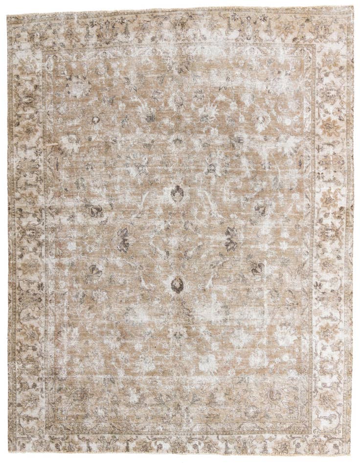 Detail image of 9' 4 x 11' 8 Hand Knotted Ultra Vintage Persian Wool Rug