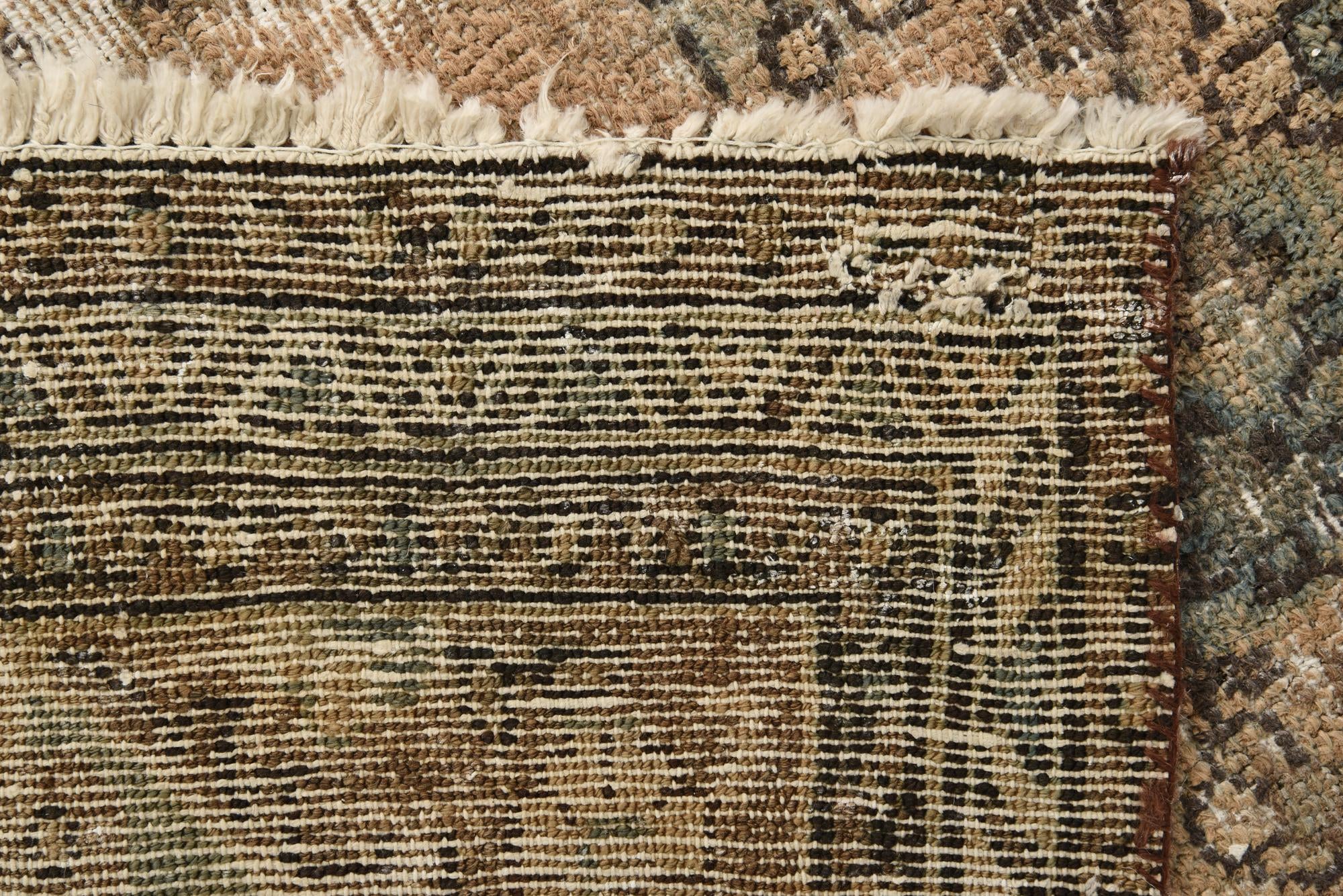 6' 7 x 9' 4 Hand Knotted Ultra Vintage Persian Wool Rug
