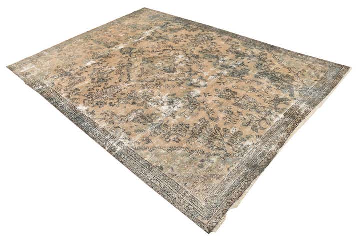 6' 7 x 9' 4 Hand Knotted Ultra Vintage Persian Wool Rug