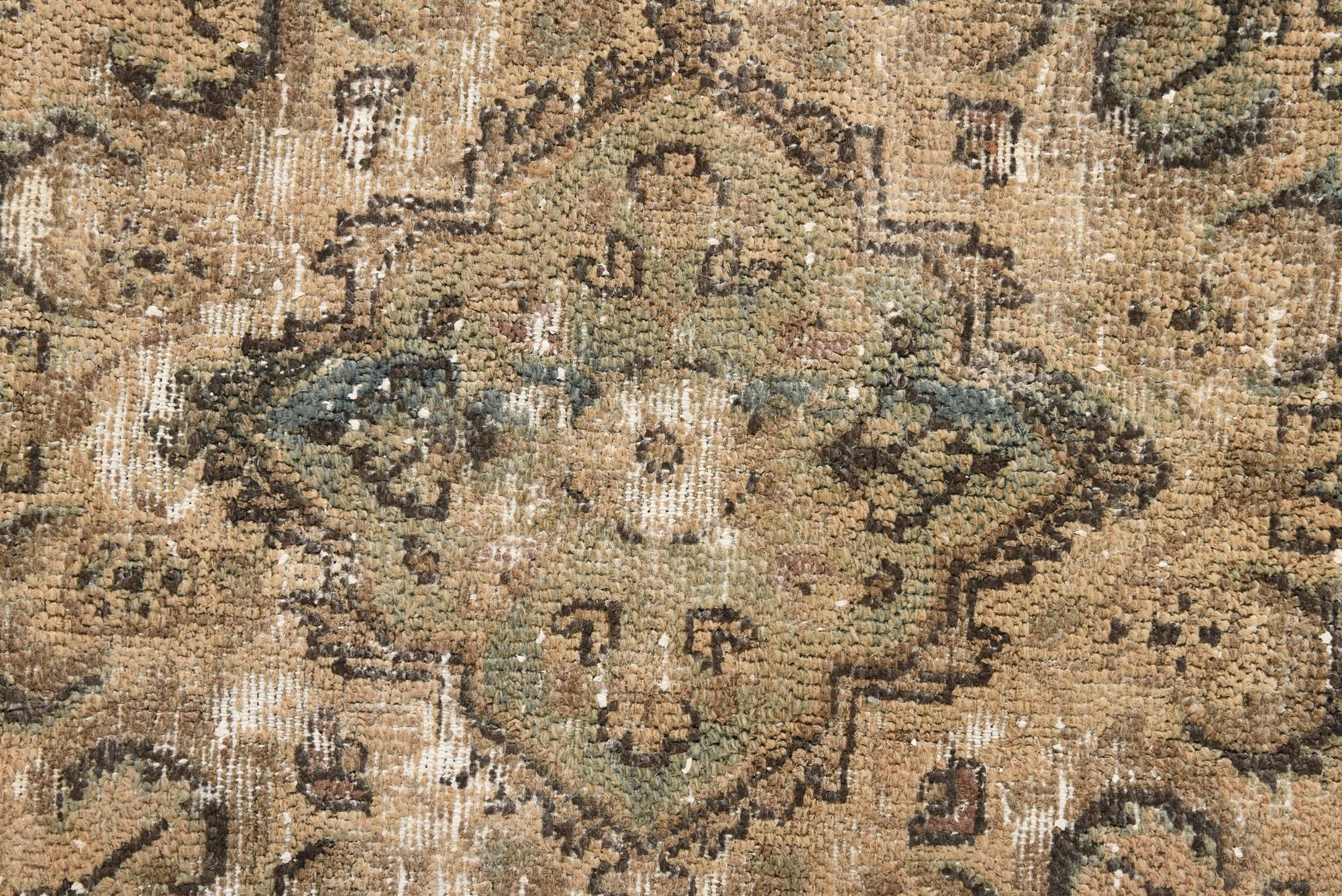 6' 7 x 9' 4 Hand Knotted Ultra Vintage Persian Wool Rug