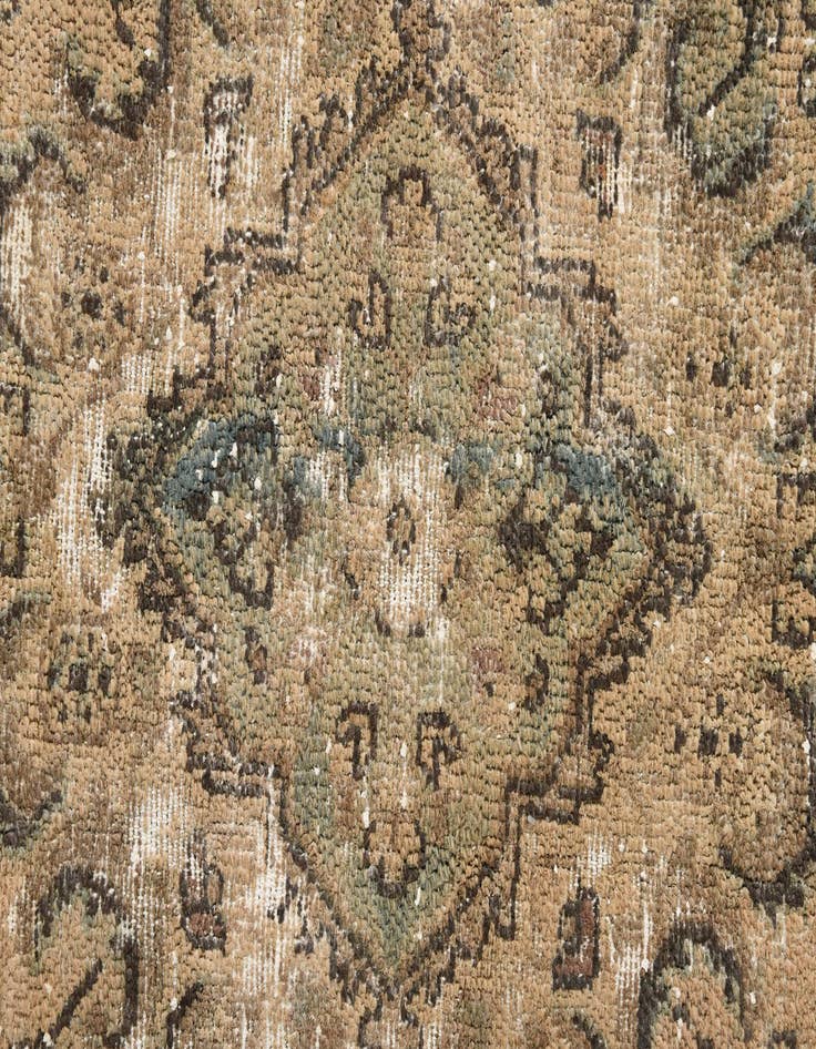 Detail image of 6' 7 x 9' 4  Hand Knotted Ultra Vintage Persian Wool Rug