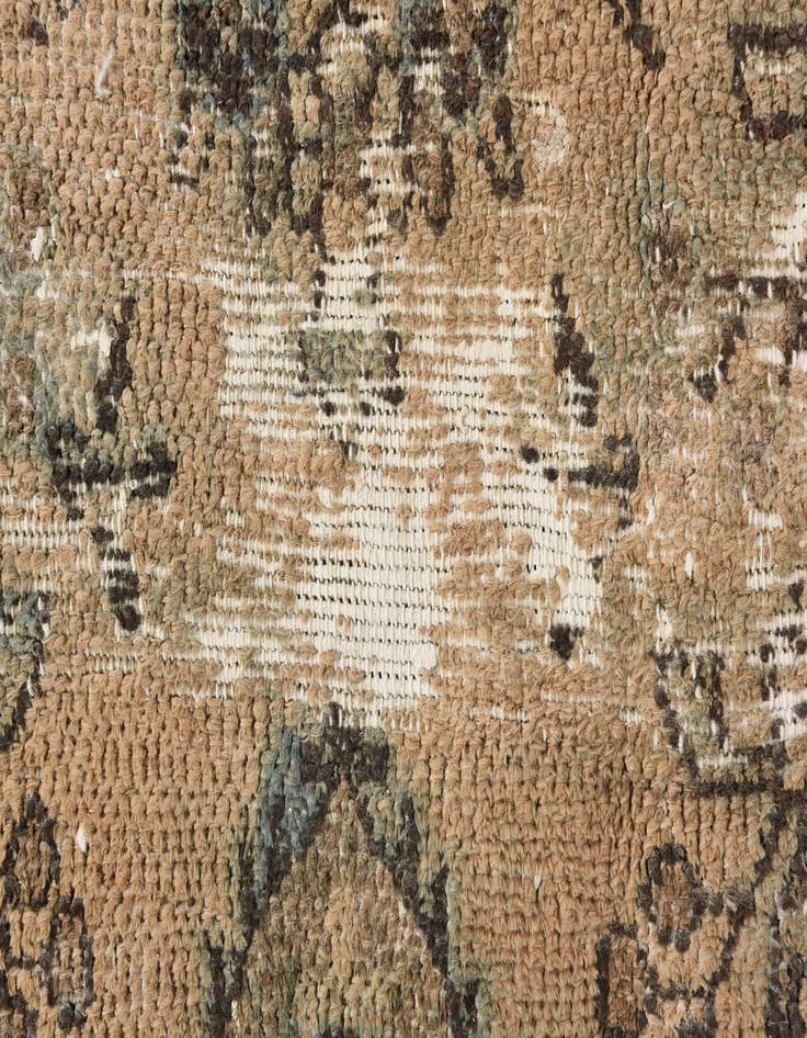 Detail image of 6' 7 x 9' 4  Hand Knotted Ultra Vintage Persian Wool Rug