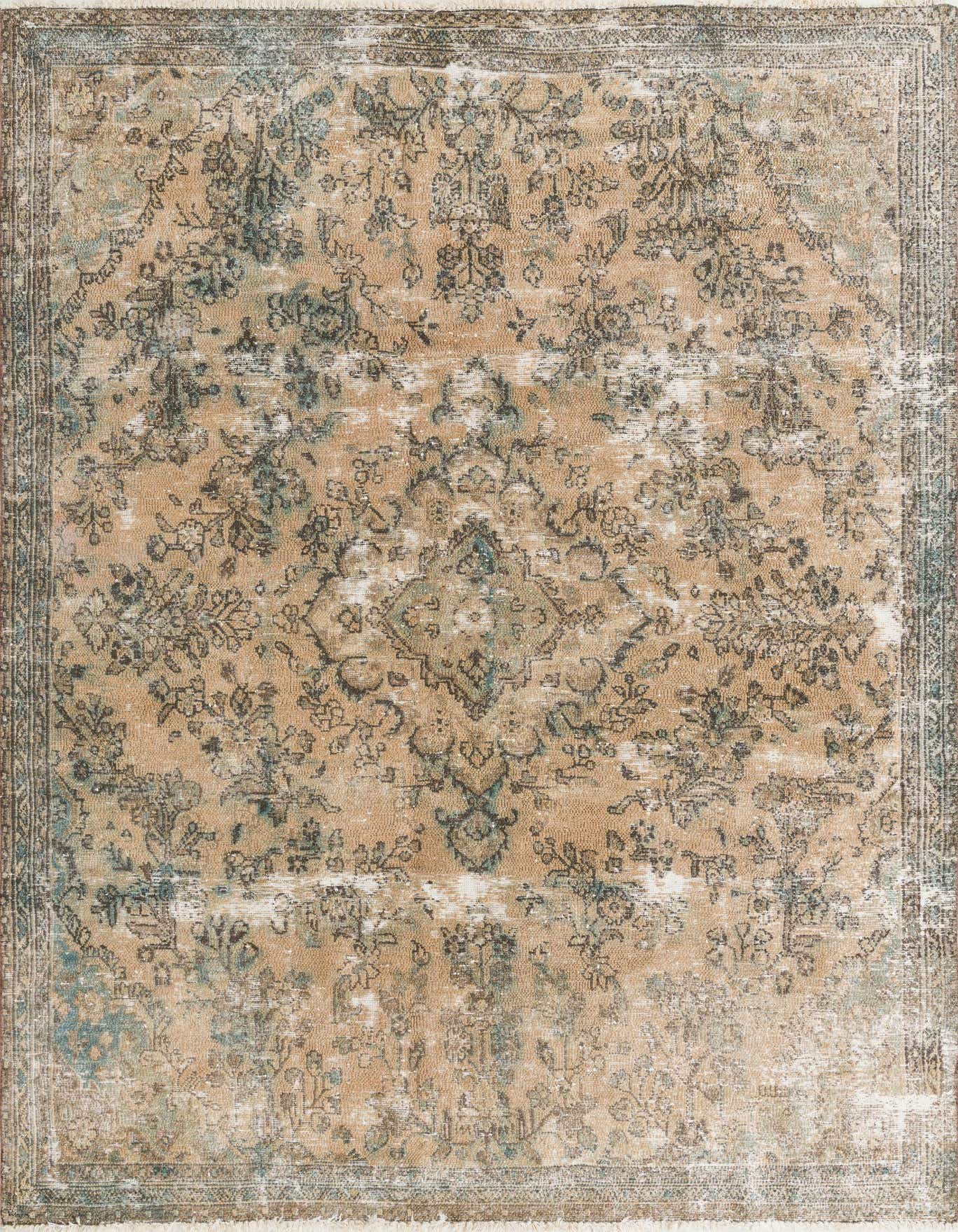 Primary image 6' 7 x 9' 4  Hand Knotted Ultra Vintage Persian Wool Rug