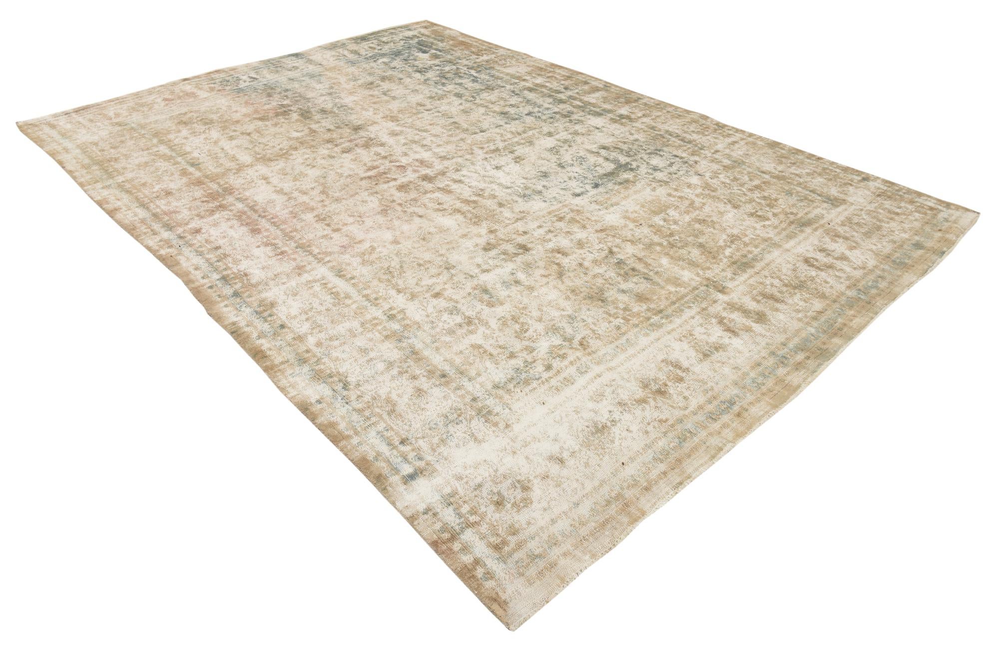 280cm x 385cm anudado a mano Ultra Vintage Alfombra Persa Lana