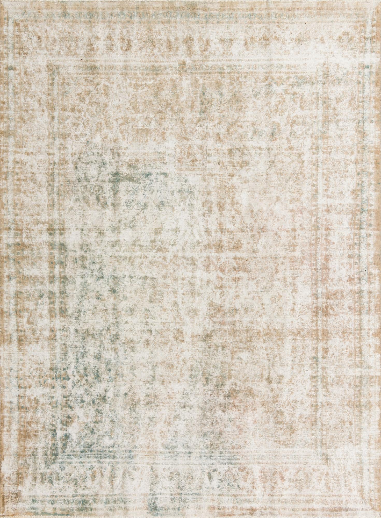 280cm x 385cm anudado a mano Ultra Vintage Alfombra Persa Lana