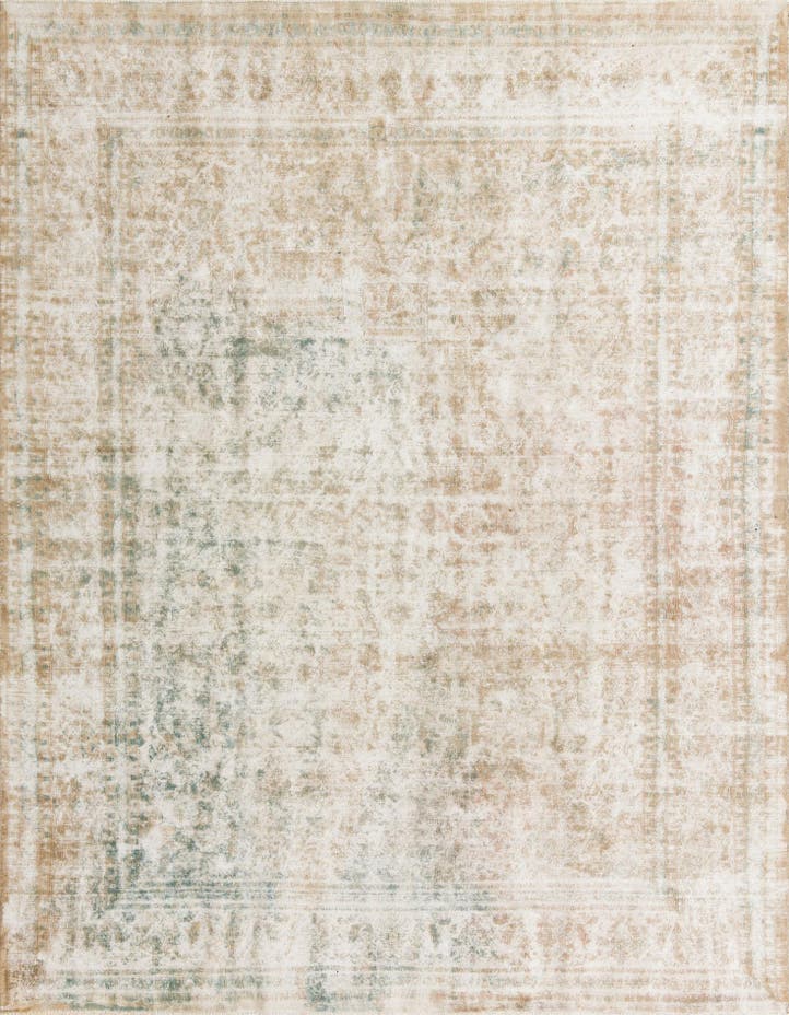  9' 2 x 12' 7  Hand Knotted Ultra Vintage Persian W...