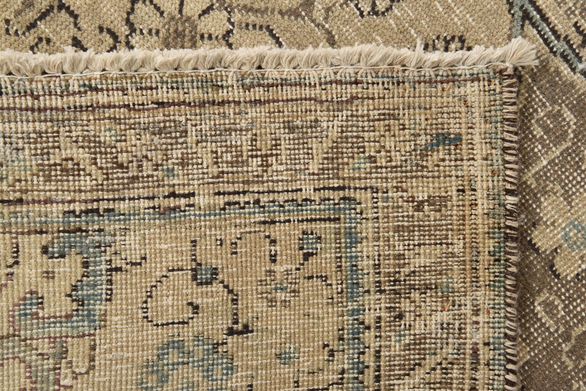 9' 8 x 12' 7 Hand Knotted Ultra Vintage Persian Wool Rug