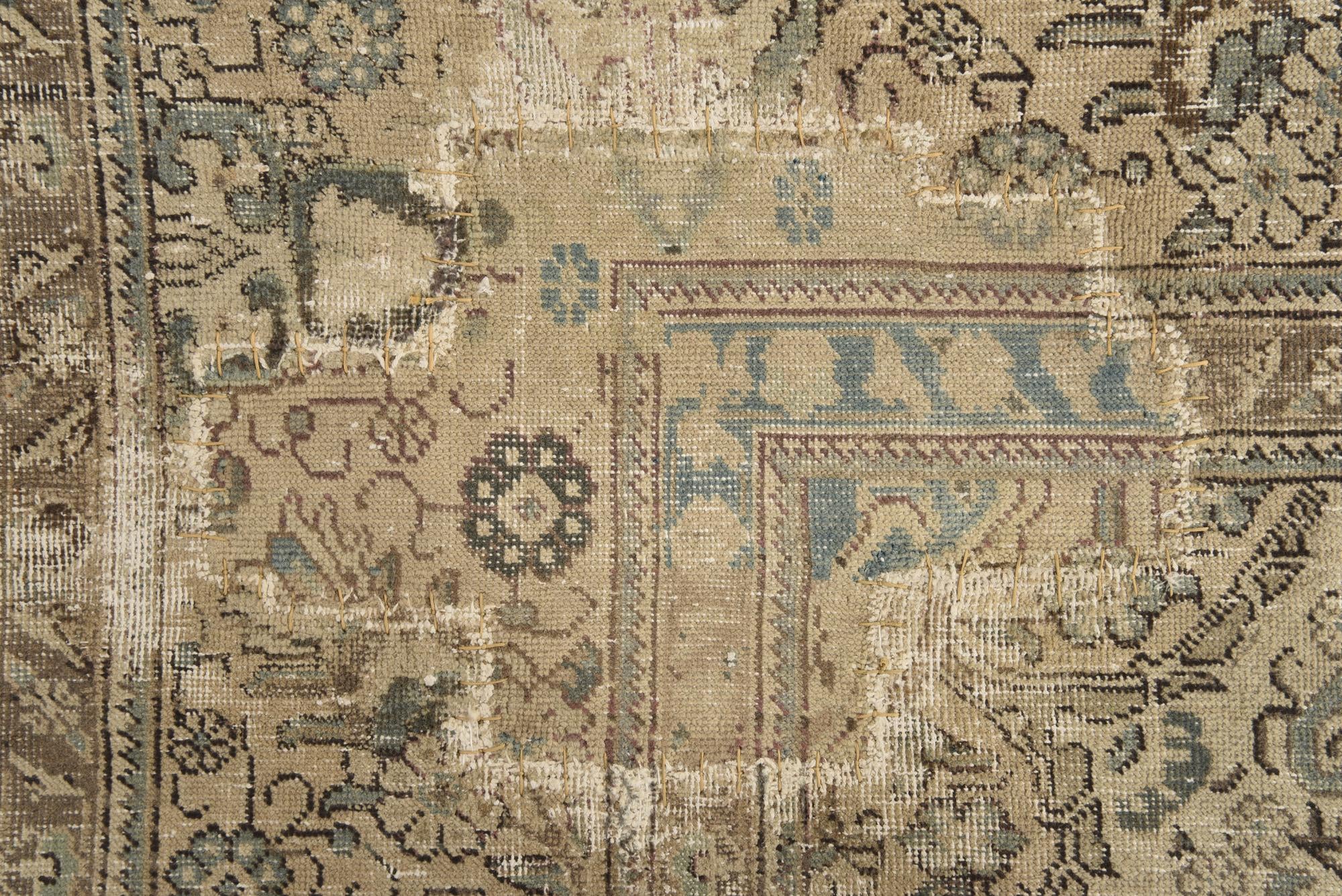 9' 8 x 12' 7 Hand Knotted Ultra Vintage Persian Wool Rug