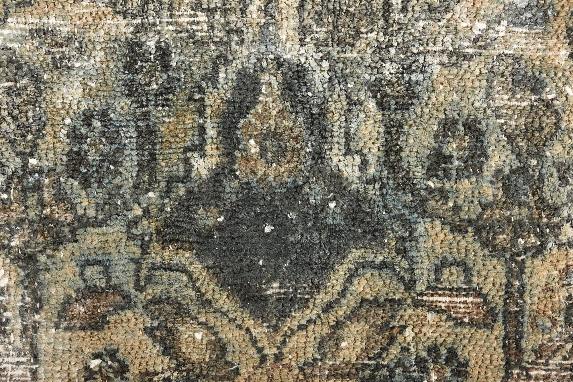 10' 2 x 12' 6 Hand Knotted Ultra Vintage Persian Wool Rug
