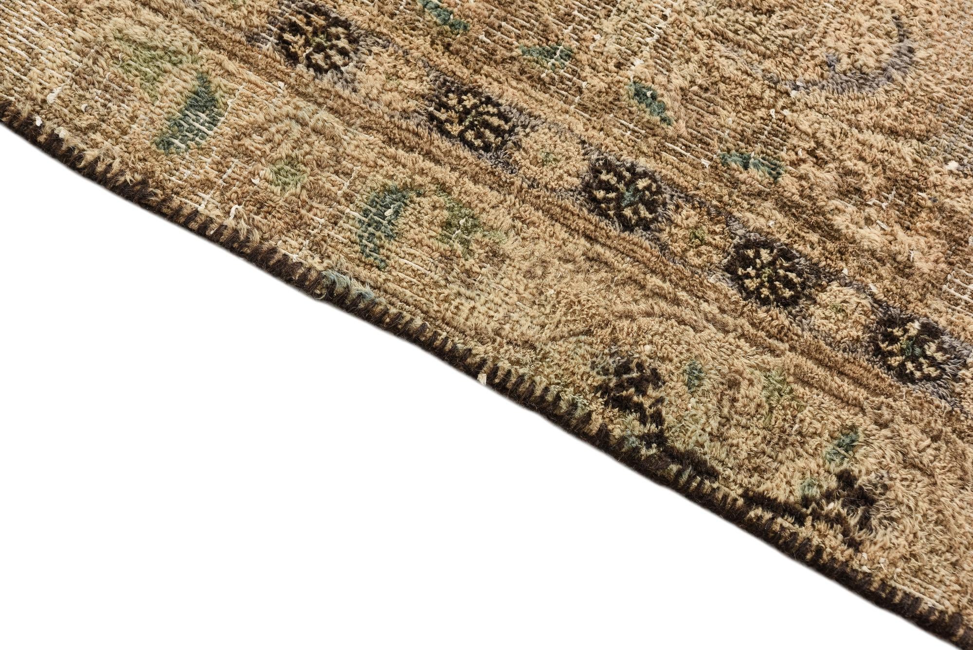 7' 5 x 10' 3 Hand Knotted Ultra Vintage Persian Wool Rug