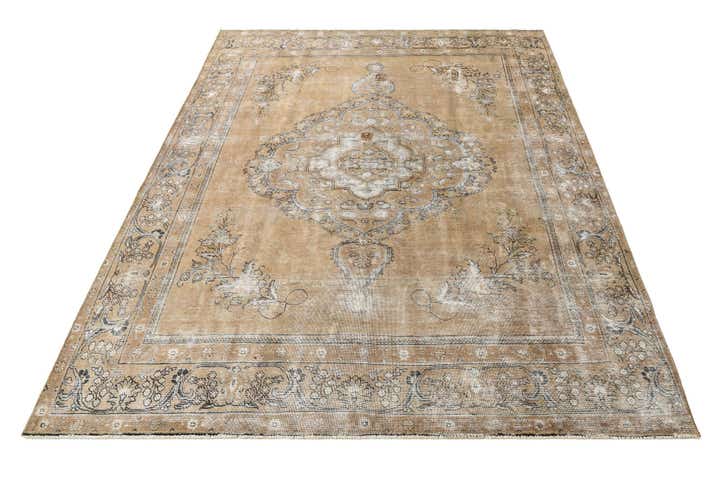 9' 4 x 12' Hand Knotted Ultra Vintage Persian Wool Rug