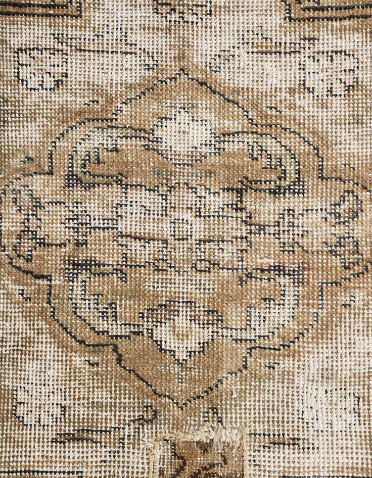 Detail image of 9' 4 x 12'  Hand Knotted Ultra Vintage Persian Wool Rug