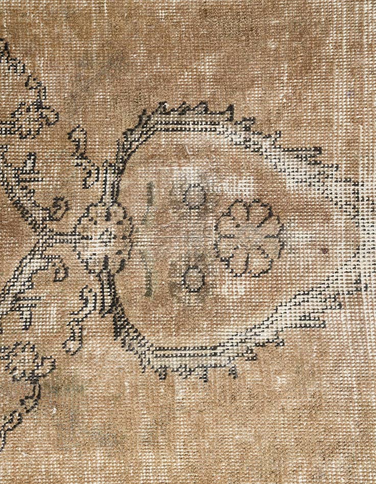 Detail image of 9' 4 x 12'  Hand Knotted Ultra Vintage Persian Wool Rug
