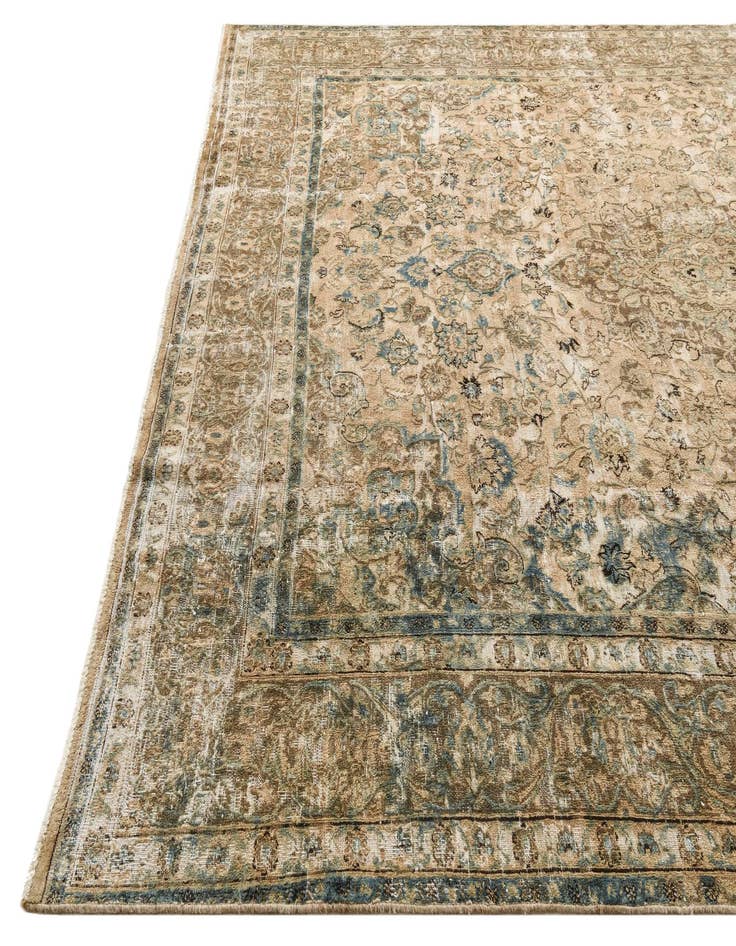 Detail image of 9' 6 x 12' 8  Hand Knotted Ultra Vintage Persian Wool Rug