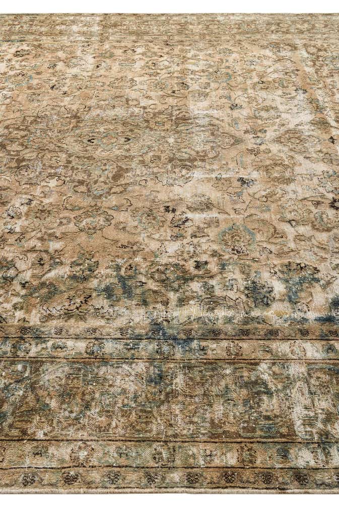 9' 6 x 12' 8 Hand Knotted Ultra Vintage Persian Wool Rug