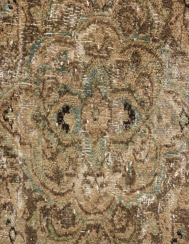 Detail image of 9' 6 x 12' 8  Hand Knotted Ultra Vintage Persian Wool Rug