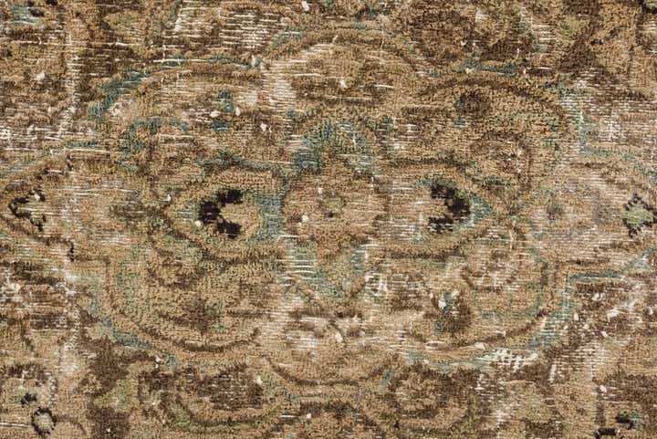 9' 6 x 12' 8 Hand Knotted Ultra Vintage Persian Wool Rug