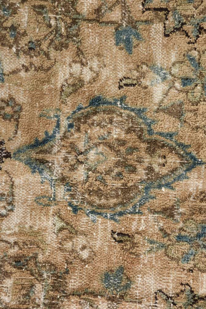 9' 6 x 12' 8 Hand Knotted Ultra Vintage Persian Wool Rug
