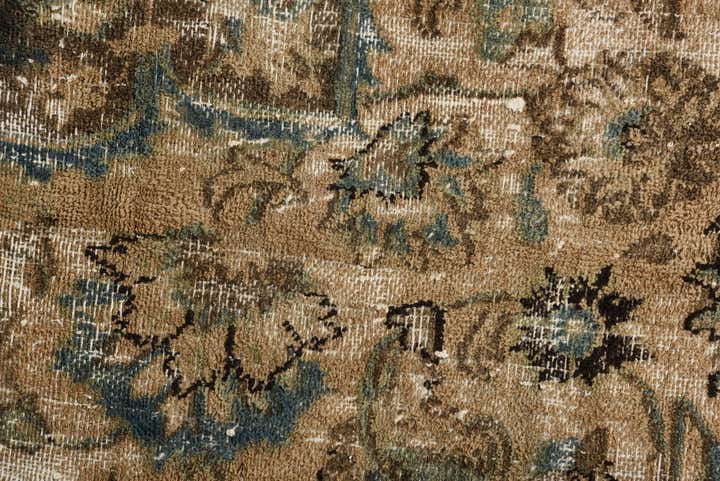 9' 6 x 12' 8 Hand Knotted Ultra Vintage Persian Wool Rug